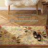 Скандинавский Легкий Роскошный Кожаный Нескользящий Цветочный Входной Коврик