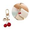 Cherry Bag Pendant Bag Charm Resin Cherry Keyring Fashion Alloy Jewelry Key Accessory Present for Fashion Women Girls