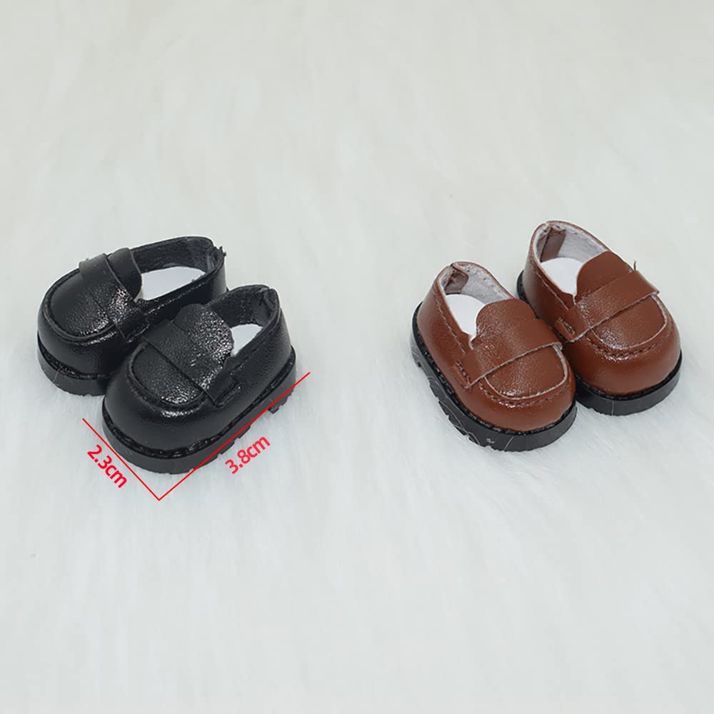 Niannyyhouse 10 см мягкая игрушка маленькие кожаные туфельки хлопковая кукольная обувь длина обуви наряд кукольные аксессуары обувь2 примерно. 3.8cm (а-1)