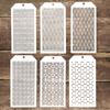 6 PCS 12*24 Cm Seamless Stencil for Scrapbooking Painting Album Paper Card Making Craft Decorative Embossing Template