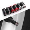 LEKR1 4Pcs Car Decoration 4D Carbon Fiber Wheel Tire Dust Cap For Toyota GR Sport Gazoo Racing Yaris 86 Corolla Hilux Supra C-HR TRD