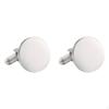 2Pcs Cuff Links for Men, Round Buttons Dress Shirt And Business Events
