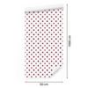 White, light gray and coral dots wallpaper for living room and bedroom 50x1000