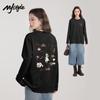 Женская футболка с длинным рукавом MJ STYLE из чистого хлопка
