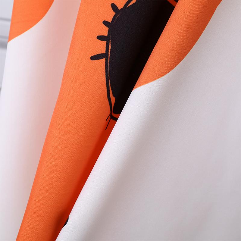 Women Plus Size Off Shoulder Floral Print 3/4 Sleeve Dresses