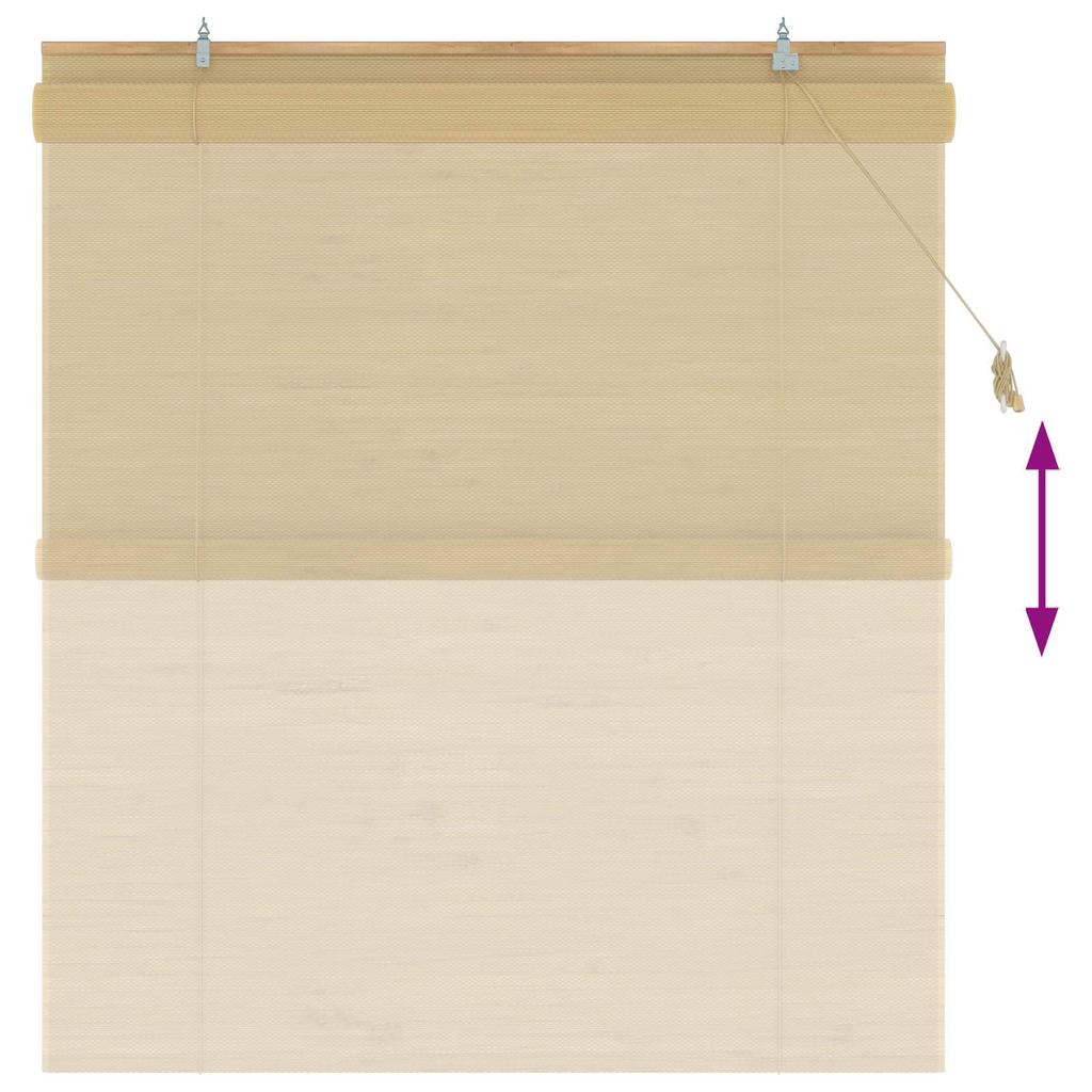 Roller Blind Natural 140 x 160 cm Bamboo