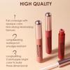 Набор матовых бархатных матовых блесков для губ, 6 наборов помады с глазурью для губ, водонепроницаемая и устойчивая к поту чашка с антипригарным покрытием для макияжа лица