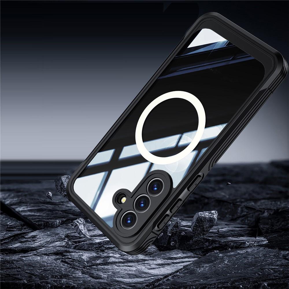 Case for Samsung Galaxy A37 5G, Shockproof, with glass, for MagSafe, black
