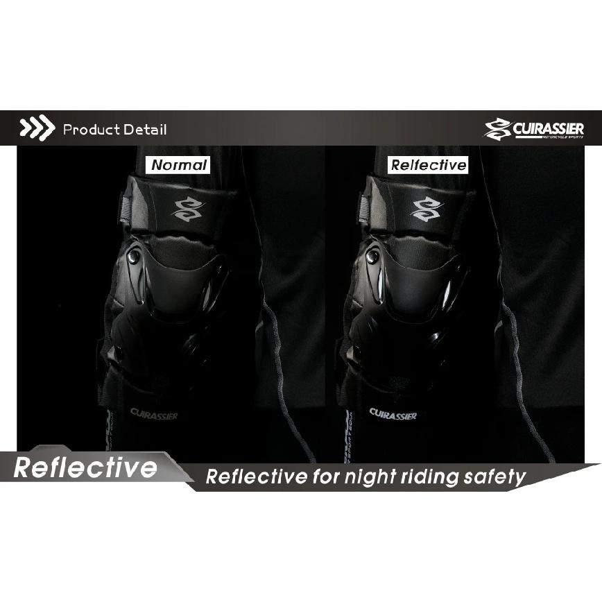CUIRASSIER Motorcycle Elbow Protector Adjustable Straps Sports Elbow Pads Motorbike Bike Riding ATV MX Brace Support Protection