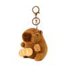 Bag Hanging Capybara Keychain Cute Plush Doll Lovely Capybara Key Pendant  Jewelry Gift