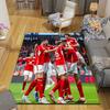 Union Berlin Players Flannel Printed Carpet, Home Sofa Decoration for Living Room & Bedroom, Non‑Slip Play Flannel Floor Mat for Game Room
