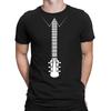 Unisexs Quality T Shirt White Guitar Tie Music Bass Electric Acoustic InstruUnisext