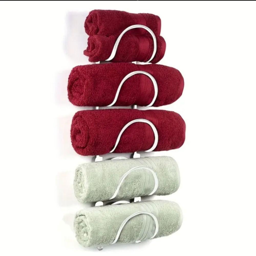 Iron Wine Bottle Holder 5 Layer Wine Display Shelf Versatile Wine Rack Bathroom