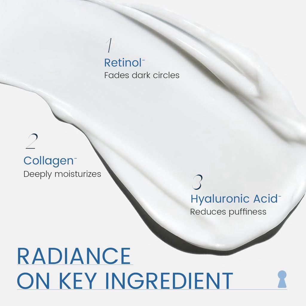 Крем для кожи вокруг глаз с ретинолом уменьшает темные круги Специальный крем для кожи вокруг глаз против морщин Ночной крем для кожи вокруг глаз уменьшает мешки под глазами.