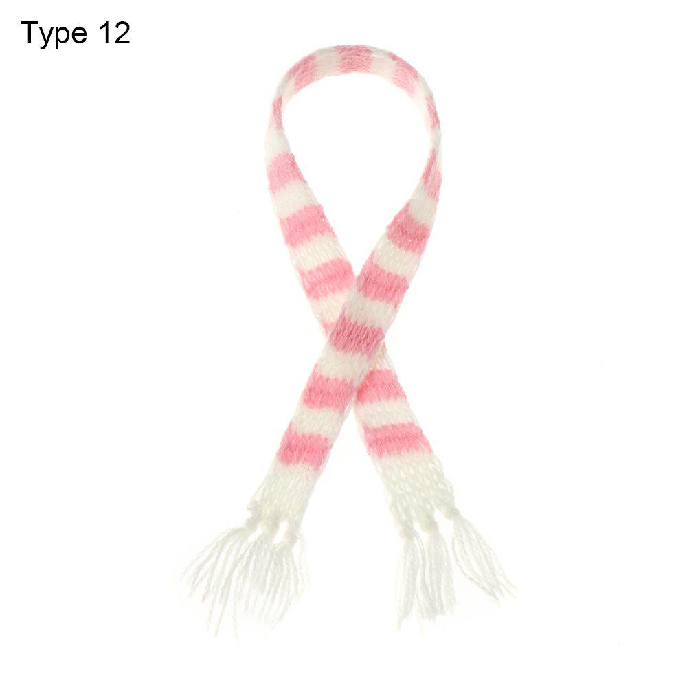 Аксессуары Миниатюрная одежда Кукольный шарф Шапка Вязаные шарфы Материал ручной работы Мини Рождественские шапки