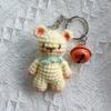 Ручная работа Сделай сам Готовый Вязаный крючком Медведь кулон Детям Детям Милый Подарок Рукоделие Сумка Брелок