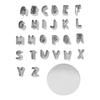 26Pcs Alphabet Cookie Cutters Capital Stainless Steel Box Packed Letter Biscuit Cutters for DIY