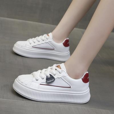 Обувь для сноуборда, детская, осенняя, новая, на платформе, бисквитная, повседневная, универсальная, студенческая, белая обувь