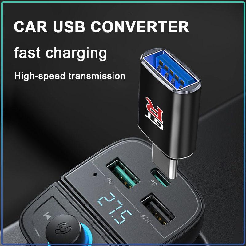 Автомобильный мини-конвертер-адаптер Type-C на USB 3.0 для зарядки для Nismo Nissan Almera Tiida Juke Teana Qashqai 350Z 370Z GTR
