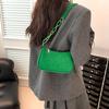 Trendy Lightweight Women Small Square Bag Crocodile Pattern Faux Fur Material Versatile Chain Strap Single Shoulder Bag