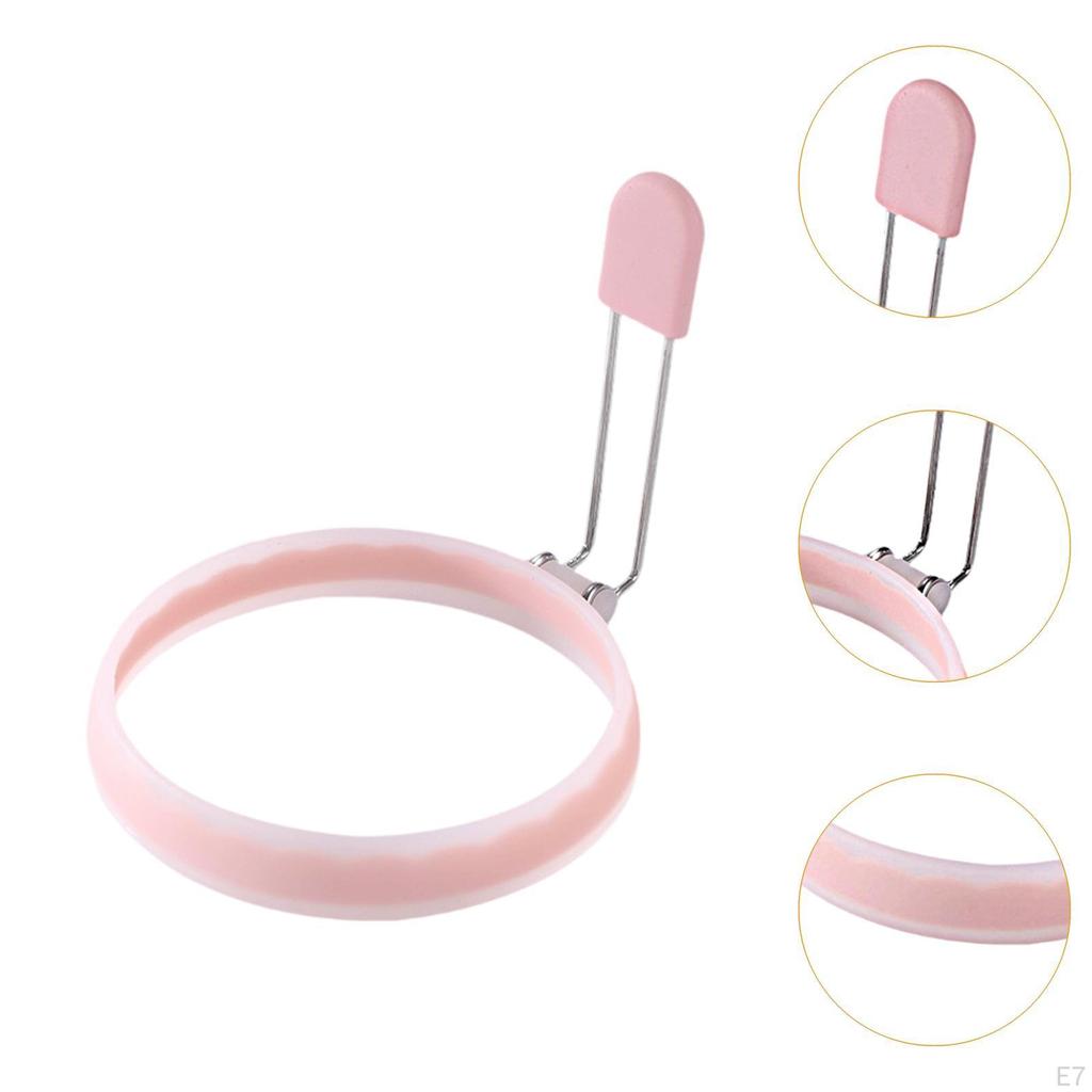 Egg Frying Ring Maker Leakproof Griddle Cooking Shaper, Round Cooker for Burger,