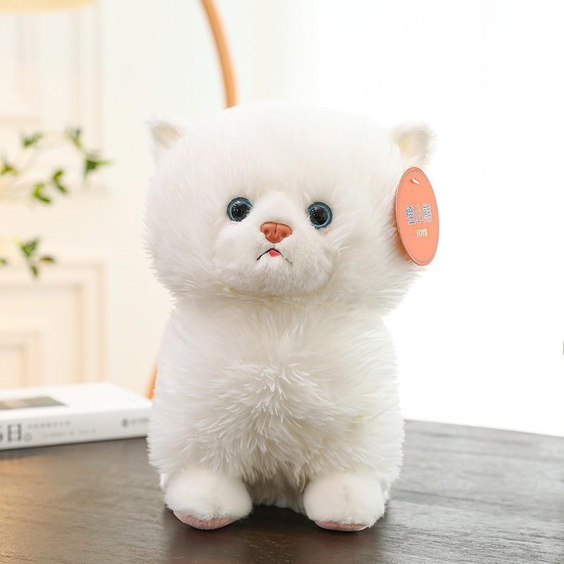 Adorable Plush Budou Cat Stuffed Doll Soft Cat Cuddly Toy Perfect Gift For Girls