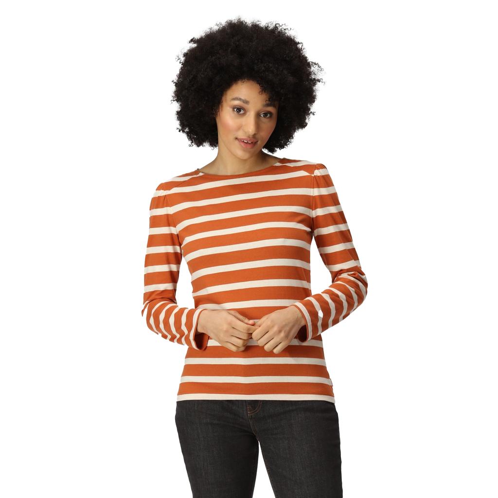 Regatta Womens/Ladies Federica Stripe Long-Sleeved T-Shirt