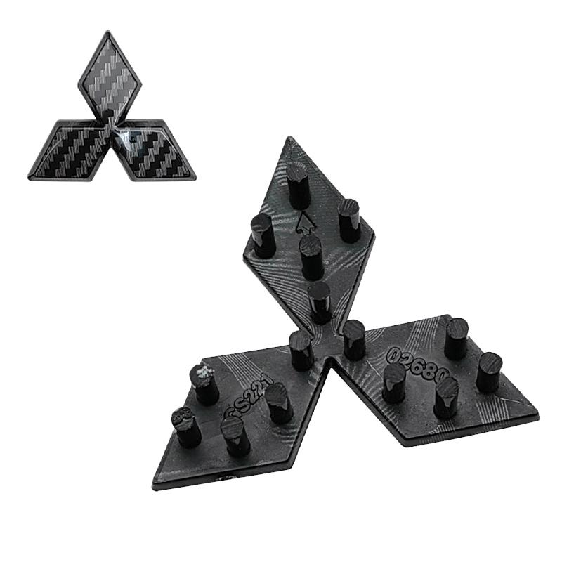 ABS Car Steering Wheel Buckle Replaced Emblem Overlay Sticker for Mitsubishi Lancer Outlander Pajero ASX Eclipse Cross Ralliart