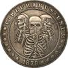 1879 USA UNITED STATES Skull Hobo Nickel Commemorative Collectible Souvenirs Silver Coins