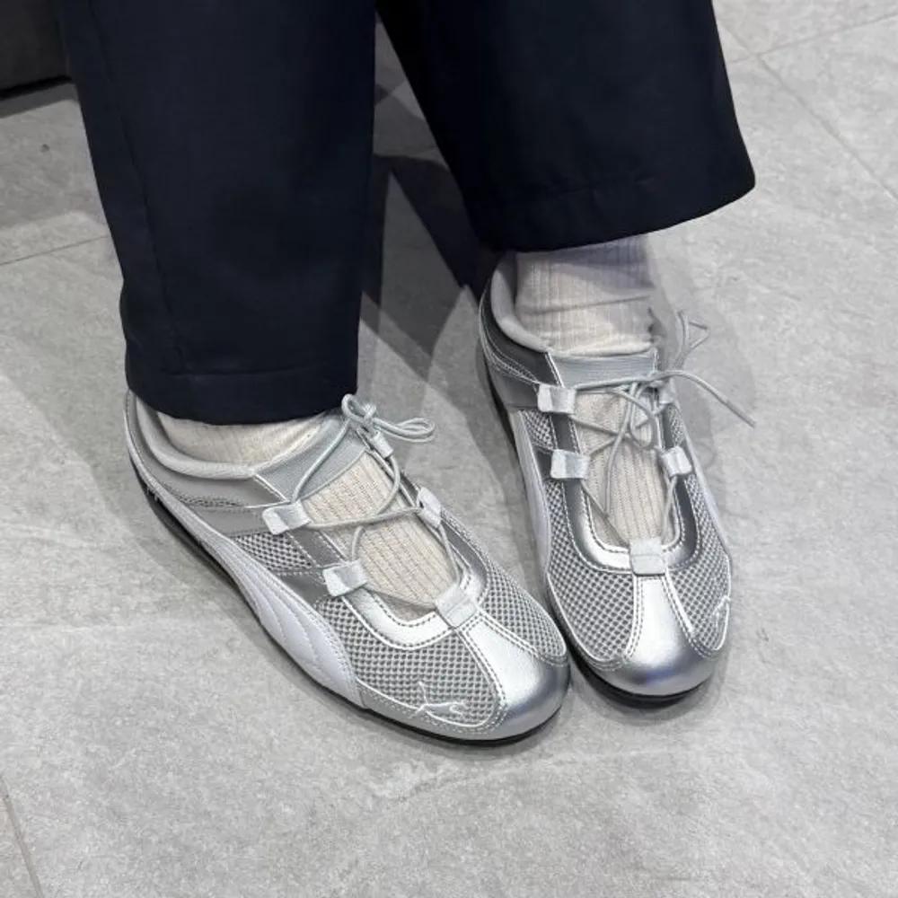 Puma Женские кроссовки Speedcat Go Metallic - PUMA Серебристый-PUMA Белый-PUMA Черный