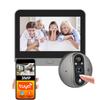 3MP Smart Life Tuya 1080P WiFi дверной звонок глазок камера 5000mAh аккумулятор PIR детектор движения IR Alexa Google Digital Viewer