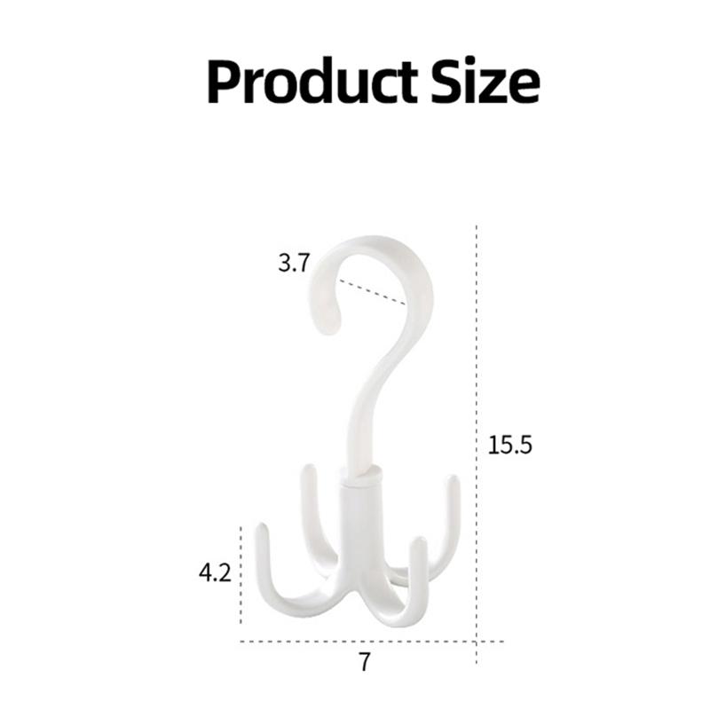 4 крючка, держатель для галстука на шею, экономия места, сумка, галстуки для одежды, держатель для сумки, полка, вешалка для одежды, вешалка для обуви, вращающийся на 360 градусов ремень, шкаф