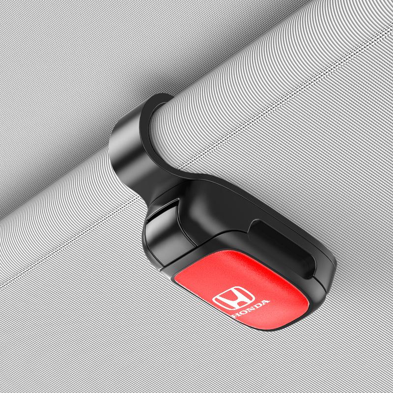 Car Sunglasses Holder Car Eyeglass Holder Glasses Storage Clip For Honda Mugen Power Civic Accords CRV Hrv Jazz Auto Accessories CN8