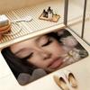 Singer A-Ariana Grande Soft Comfortable Short Plush Rug Carpet Anti‑Slip Floor Mat Machine Washable Home Decor