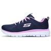 Skechers Graceful Cushioning Slip Resistant Breathable Low top Casual Shoes Women's Blue Pink White (Unisex) Casual Shoes 12615 NVPK
