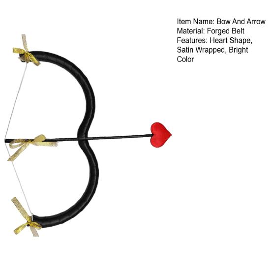 Лук и стрелы Купидона, реквизит, лук в форме сердца, декор для Дня святого Валентина, фотосъемка, сценический костюм, реквизит для выступлений