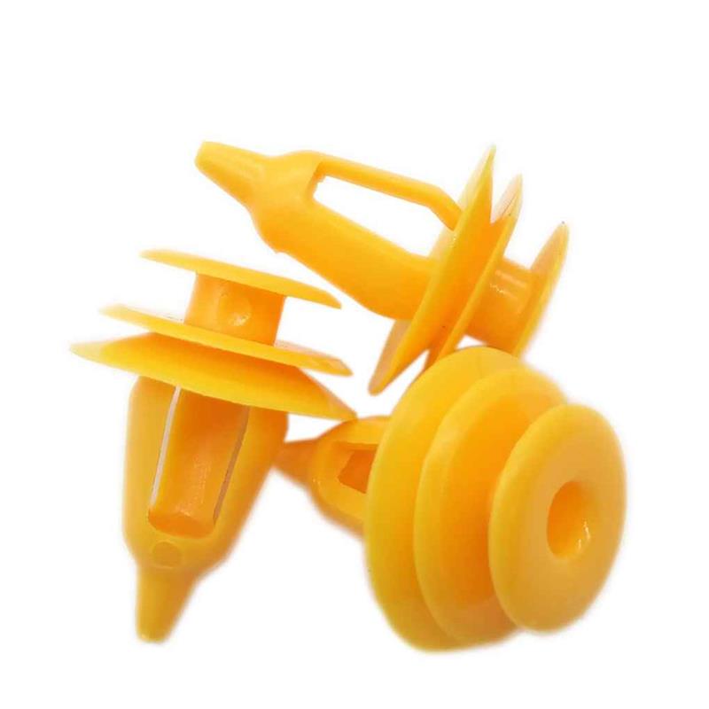 50 шт. автомобильных пластиковых заклепок, крепежных зажимов для Toyota Hiace Rav4, обивки дверной панели, обивки, зажима для стайлинга автомобиля