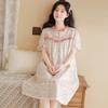 Women's Summer 2023 Pure Cotton Gauze Pajamas with Loose Five-Point Sleeves