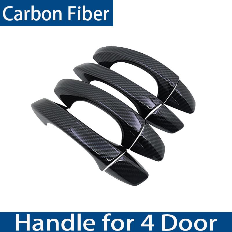 Роскошный внешний вид из углеродного волокна для VW Volkswagen Skoda Fabia, аксессуары 2022 MK4 IV 2023, автомобильная дверная ручка автомобиля