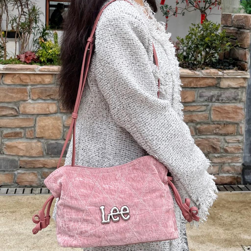 New Lee Fabric Shoulder Bag Women's Pink LE250004M-102