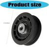 Mower Single Slot Black Pulley Lawn Mower Flat Idler Pulley Lawn Mower Idler Pulley For 15280 106-2176 Lawn Mower
