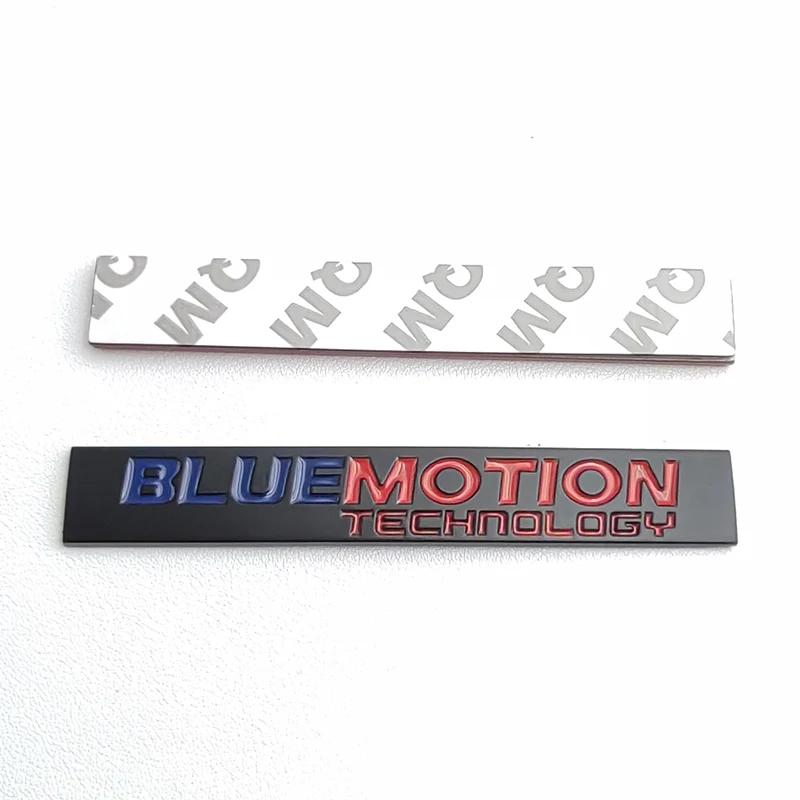 RUNTB1 3D Metal Bluemotion Logo Blue Motion Emblem Car Fender Badge Rear Trunk Sticker For VW Golf Polo Passat Jetta Tiguan Accessories