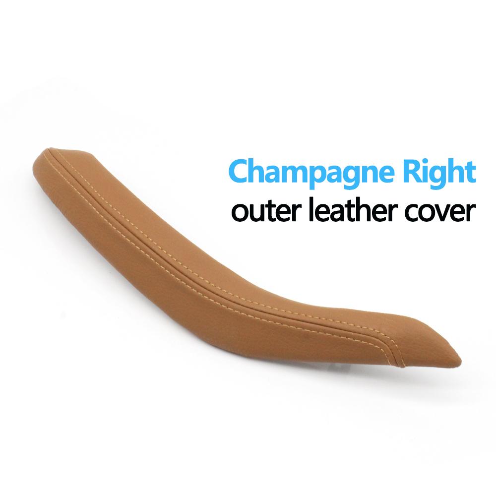 Внутренние пассажирские двери автомобиля, тянущая ручка, внешний кожаный чехол, замена для BMW X5 X6 F15 F16