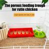 Пластиковая откидная кормушка для кур, небольшой поддон для кормления птицы с отверстиями, поилка для утят, перепелов, кормушка без отходов для птиц, голубей, кур