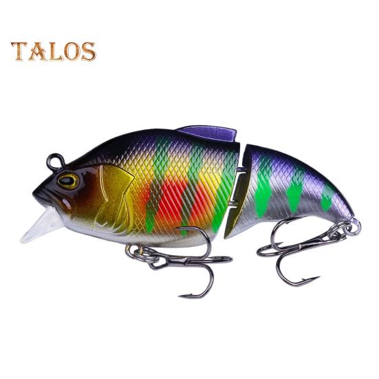 7,5 см/12 г многосоставная рыболовная приманка VIB с крючками, реалистичная двухсекционная жесткая искусственная приманка для пресноводной и соленой рыбалки