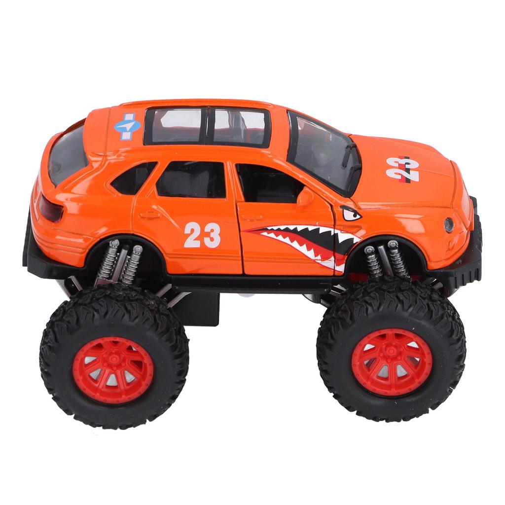 Pull Back Off Road Vehicle Toy for Boys Girls with Sound Light Alloy Openable Doors High Simulation Off Road Model Car