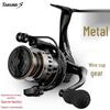 Металлическая катушка Flying Heron для дальнего заброса с глубокой шпулей для морских удилищ