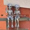 Alien UFO Outdoor Garden Gnome Statue Ornament