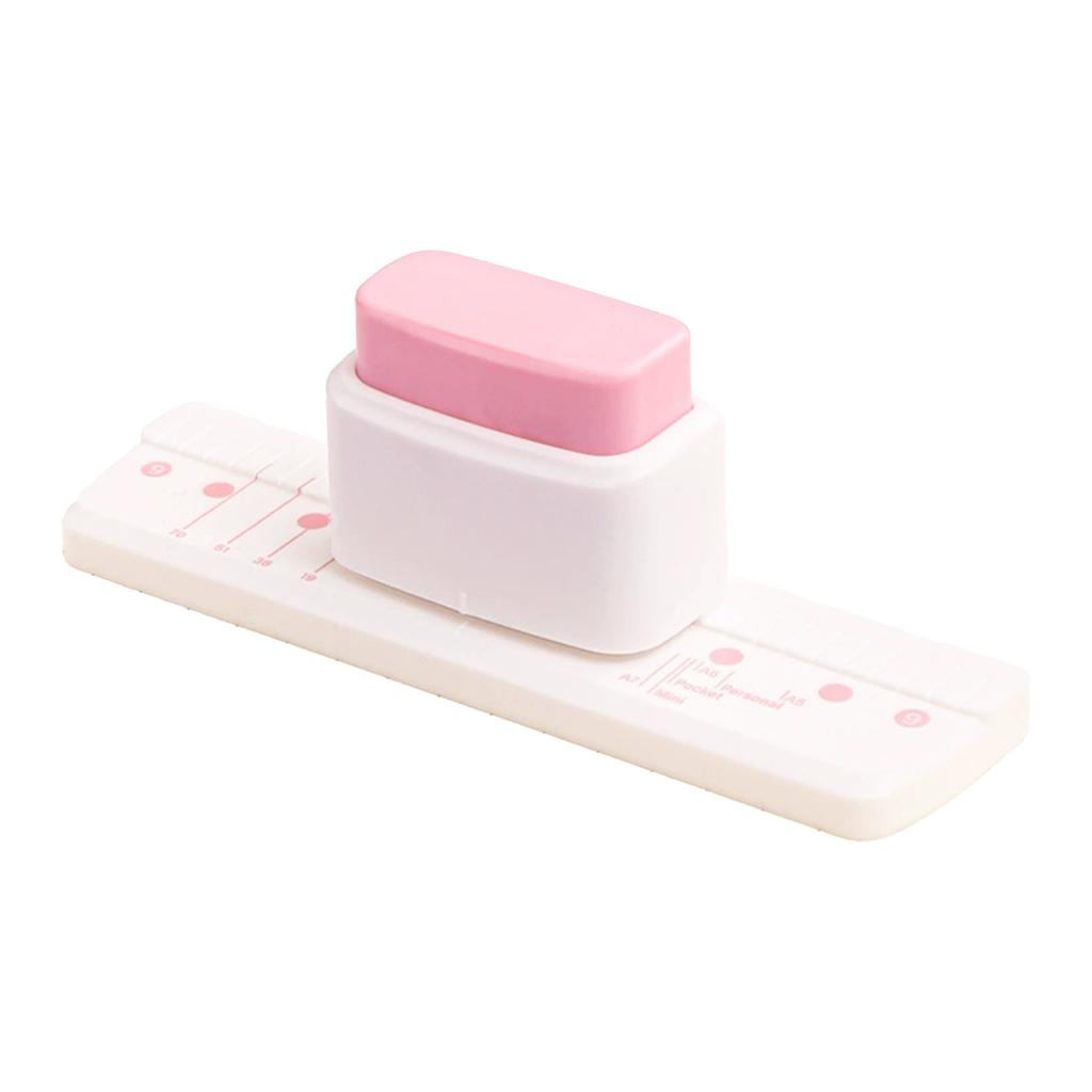 3-Hole Punch Handheld Metal And Plastic No-Paper-Shred Design For B5 Paper