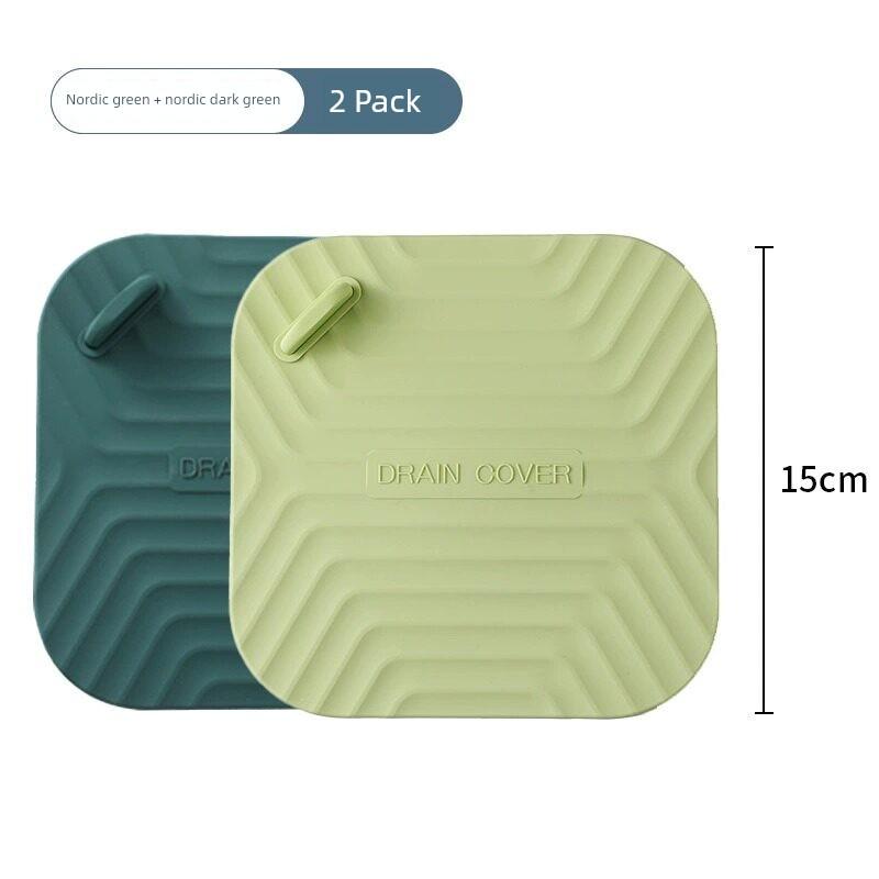 Floor Drain Deodorizer Silicone Mat Sewer Anti-Odor Device Sealing Cover Bathroom Toilet Floor Drain Sticker Sealing Cover